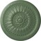 Ekena Millwork Temple Ceiling Medallion (Fits Canopies up to 9 1/4"), Hand-Painted Athenian Green, 24"OD x 1 5/8"P CM24TEAGF - alternate 1